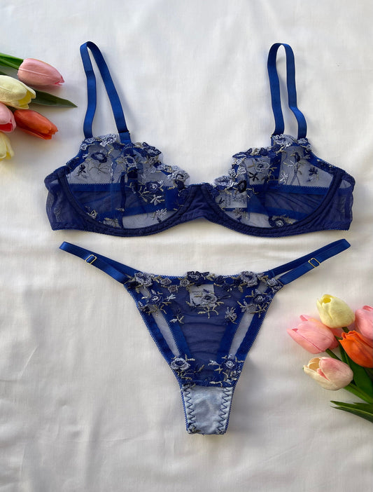 Set Fleur - Azul