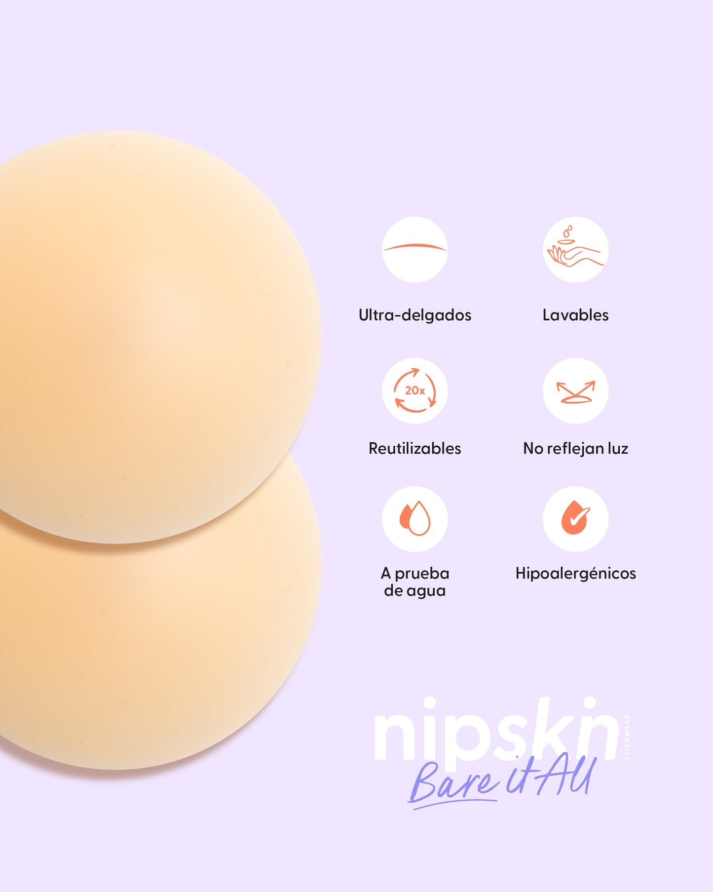 Bare It All - Cubrepezones Circulares