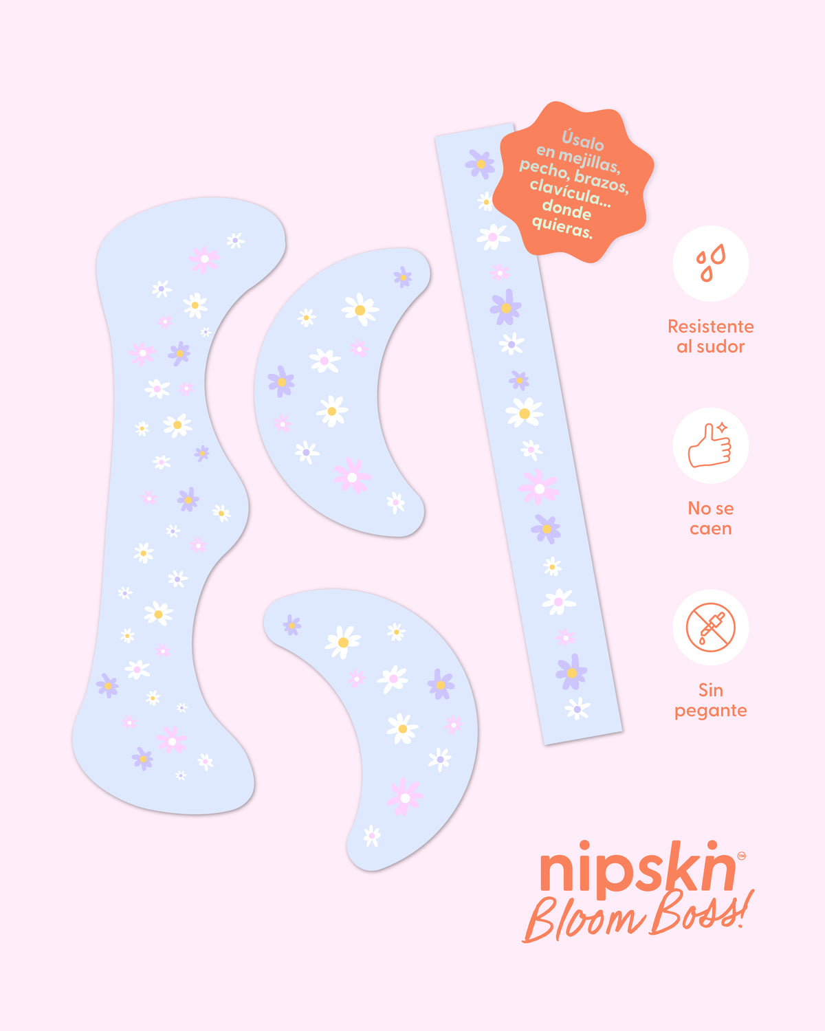 Bloom Boss - Stickers para Rostro y Cuerpo