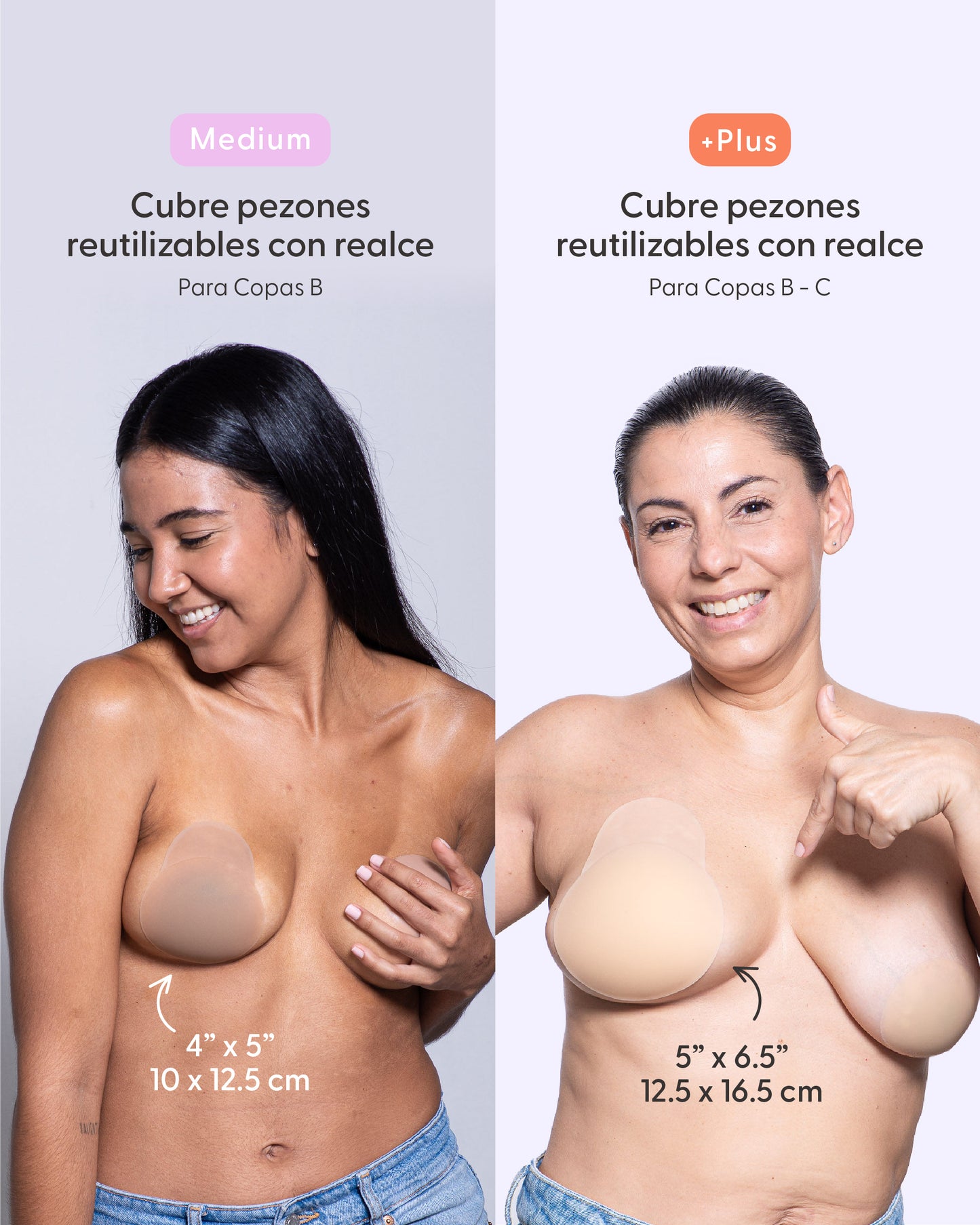 Lift Me Up - Cubrepezones de Realce