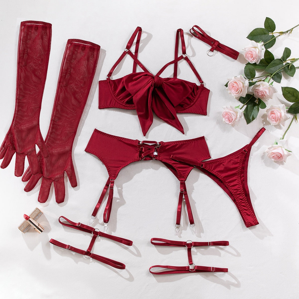 Set Bow - Rojo