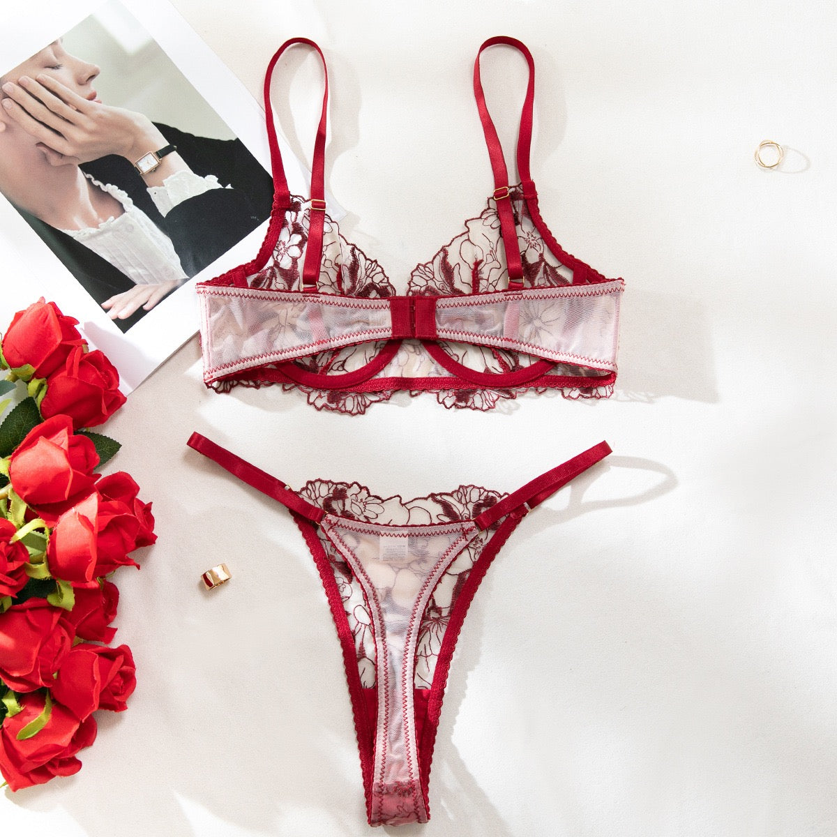 Set Angélique - Rojo